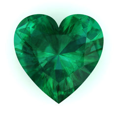 FAB Emerald Heart Cut - Fire & Brilliance
