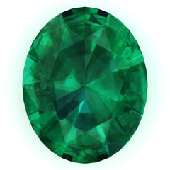 FAB Emerald Oval Cut - Fire & Brilliance