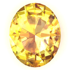 FAB Yellow Sapphire Oval Cut - Fire & Brilliance