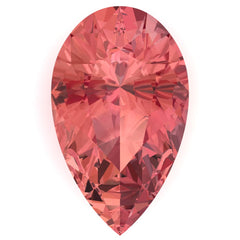 Chatham Padparadscha Sapphire Pear Cut - Fire & Brilliance