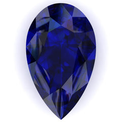 FAB Blue Sapphire Pear Cut - Fire & Brilliance