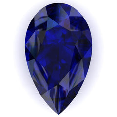 Chatham Blue Sapphire Pear Cut - Fire & Brilliance