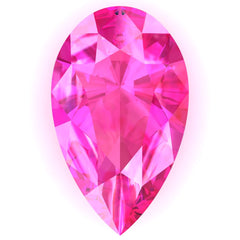 FAB Pink Sapphire Pear Cut - Fire & Brilliance