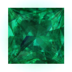 FAB Emerald Princess Cut - Fire & Brilliance