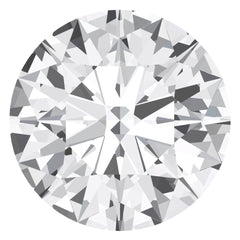 FAB White Sapphire Round Cut - Fire & Brilliance