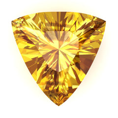FAB Yellow Sapphire Trillion Cut - Fire & Brilliance