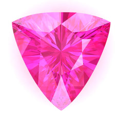 Chatham Pink Sapphire Trillion Cut - Fire & Brilliance