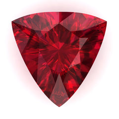 FAB Ruby Trillion Cut - Fire & Brilliance