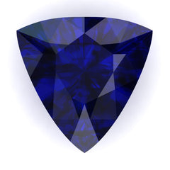 FAB Blue Sapphire Trillion Cut - Fire & Brilliance