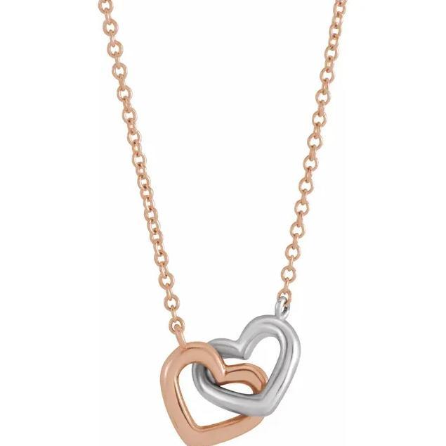 Interlocking Heart 16" Necklace