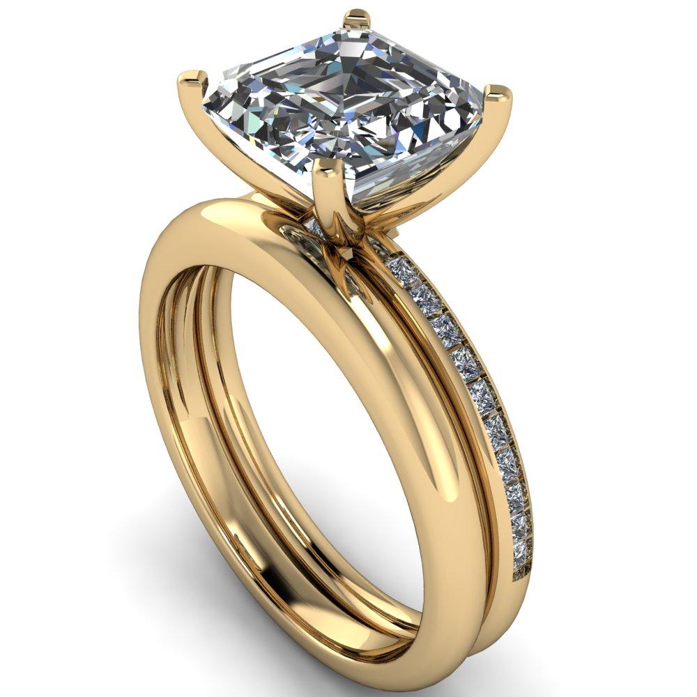 Joanna Asscher Moissanite Channel-Set Princess Diamond Ring – FIRE ...