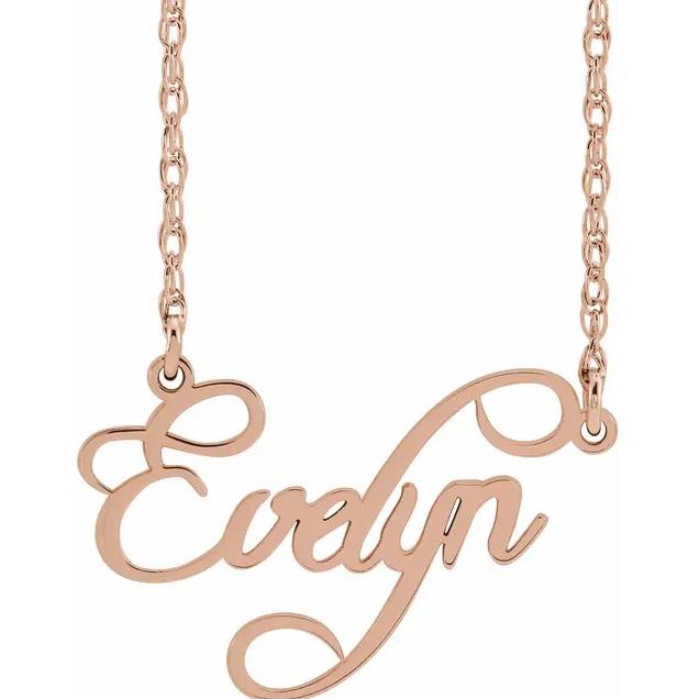 Script Nameplate 16" Necklace