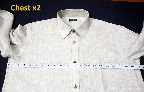 Shirt size chart (India)  Size S, M, L, XL, XXL, XXXL Shirts – Privee Paris