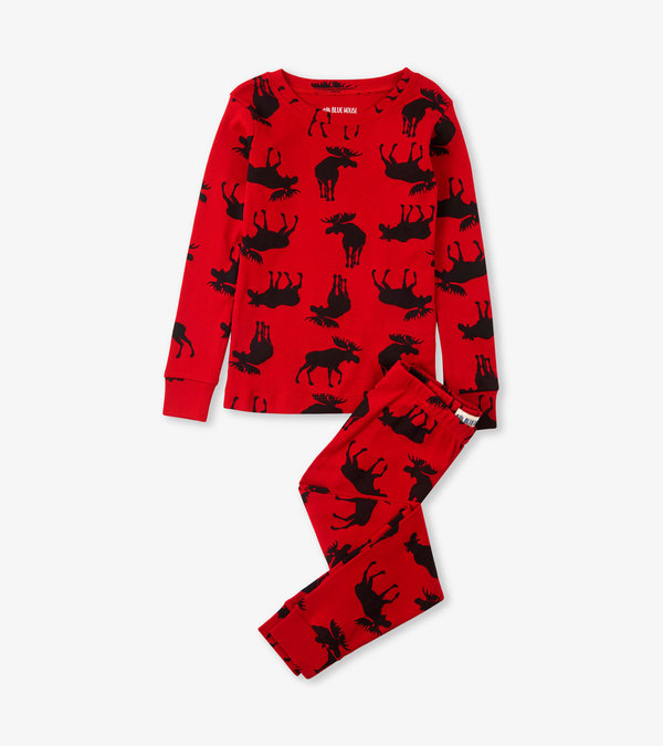 Pink Retro Winter Kid's Pajama Set – The County Emporium