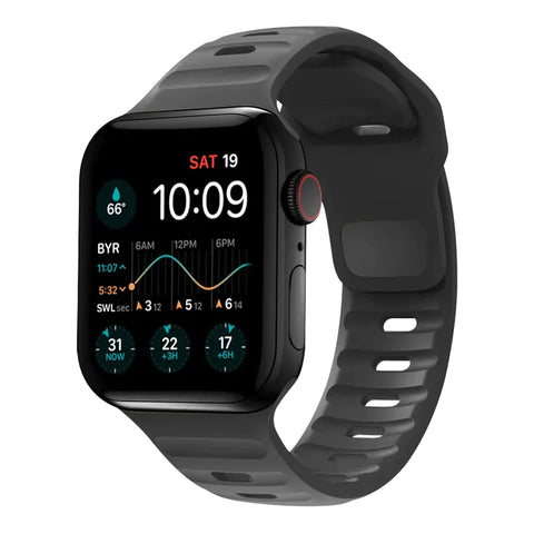 waterproof-Apple-Watch-silicone-band-black