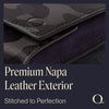 Luxury Napa Leather Single Watch Pouch with Velvet Interior - Compact Watch Case