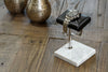 Natural Marble Base & Luxury Napa Leather Watch Stand