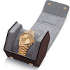 Napa Leather Watch Case for Men - Single Slot Luxury Watch Roll Storage Organizer & Display