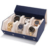 Napa Leather Watch Case - Six Slot Luxury Watch Roll Storage Organizer & Display