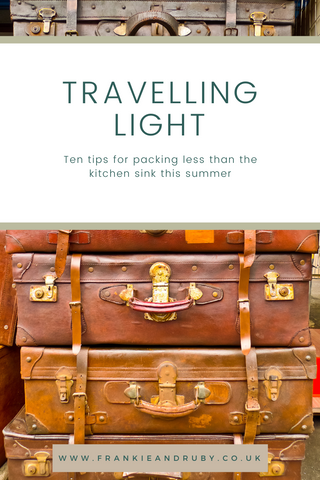 Travelling Light top tips for making the most of space when travelling from our sustainable style blog