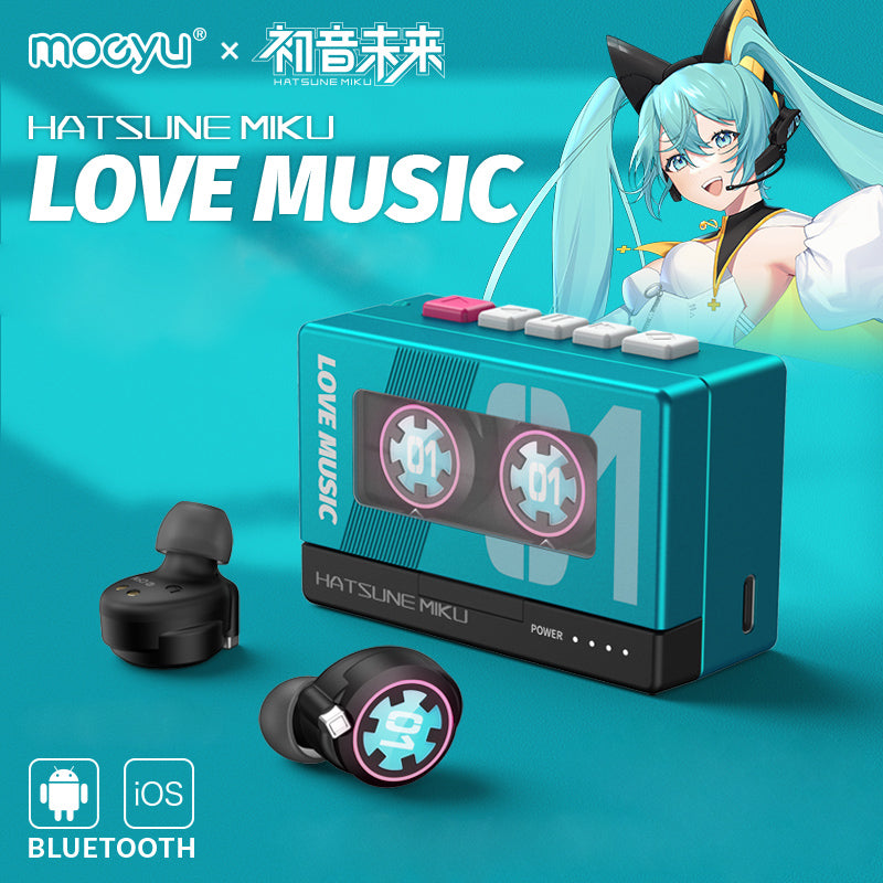 Nekotwo [Pre-order]Hatsune Miku - Hatsune Miku Love Music Bluetooth Earphone Moeyu
