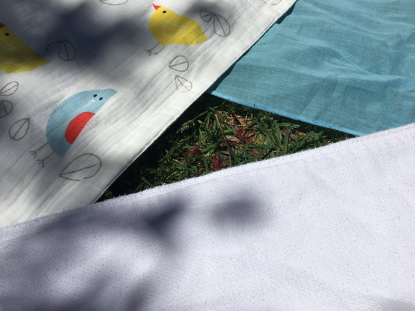 Musluv baby sun shade cover, blanket and normal muslin 