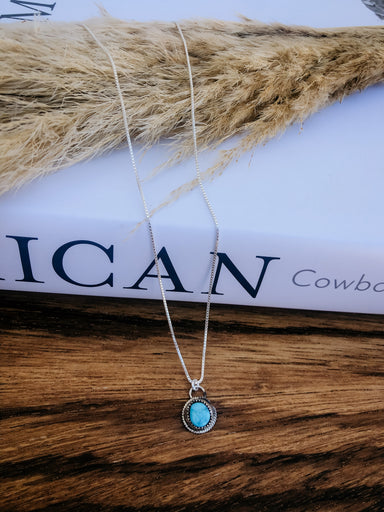 “Becca” 5 Stone Turquoise Lariat Necklace