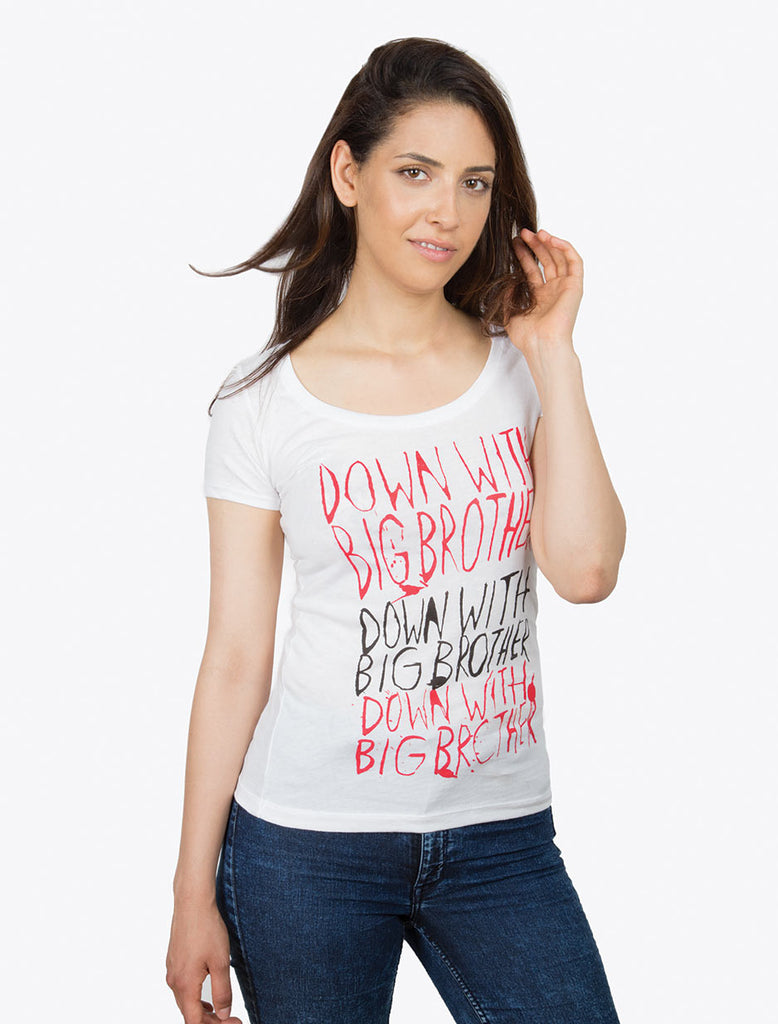 Down with Big Brother women's book t-shirt – Out of Print