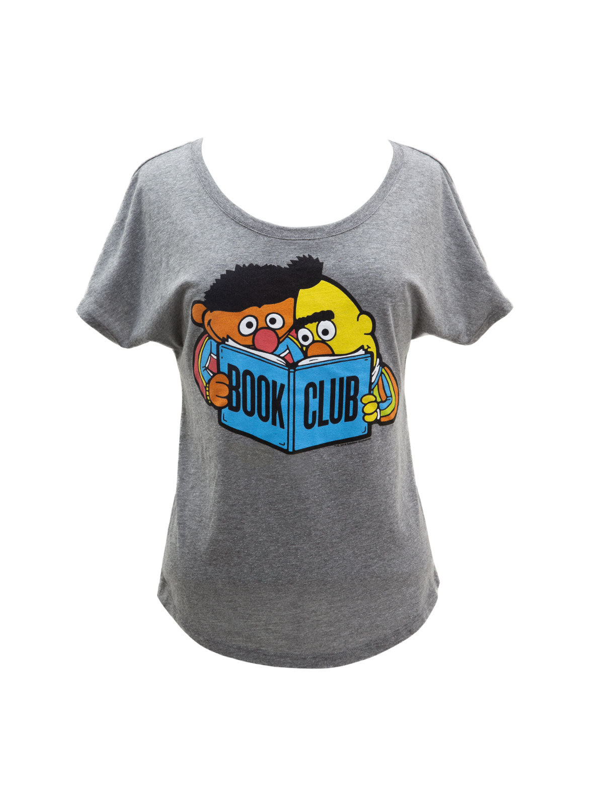 Bert And Ernie Book Club Womens Relaxed Fit T Shirt - 