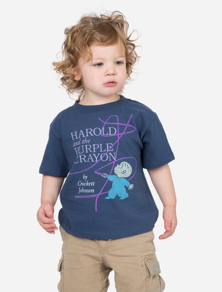 Harold and the Purple Crayon kids book cover t-shirt – Out of Print