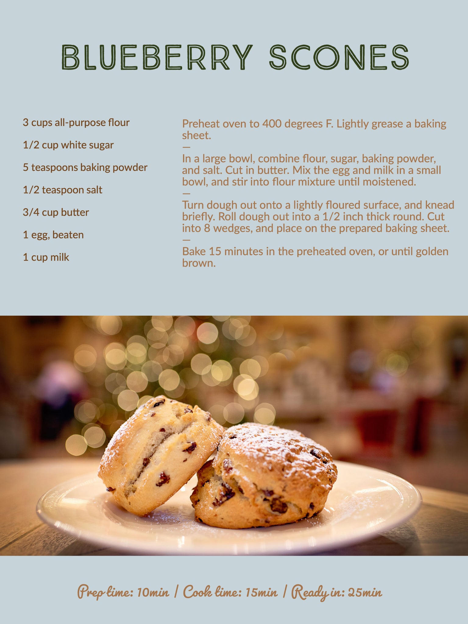 Christmas scones recipe