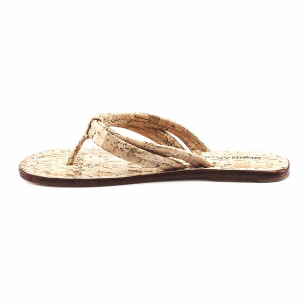 Bernardo Miami Double-Strap Knot Thong Sandal in Luggage Brown Leather ...
