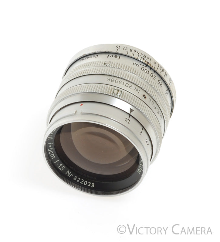 Leica Summarit 5cm 50mm f1.5 L39 LTM Screw Mount Lens (feet) [Good]
