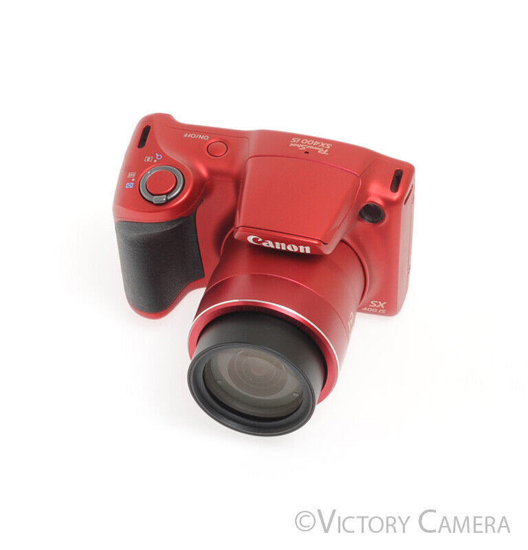 ten tweede Voorbeeld Opnieuw schieten Canon PowerShot SX 400 IS SX400IS Red 16MP Digital Camera -Very Clean- -  Victory Camera