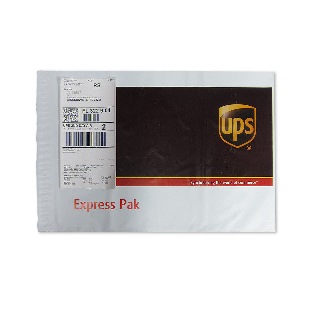 UPS Envelope and Pre-Addressed Label – ITEL Laboratories, Inc.