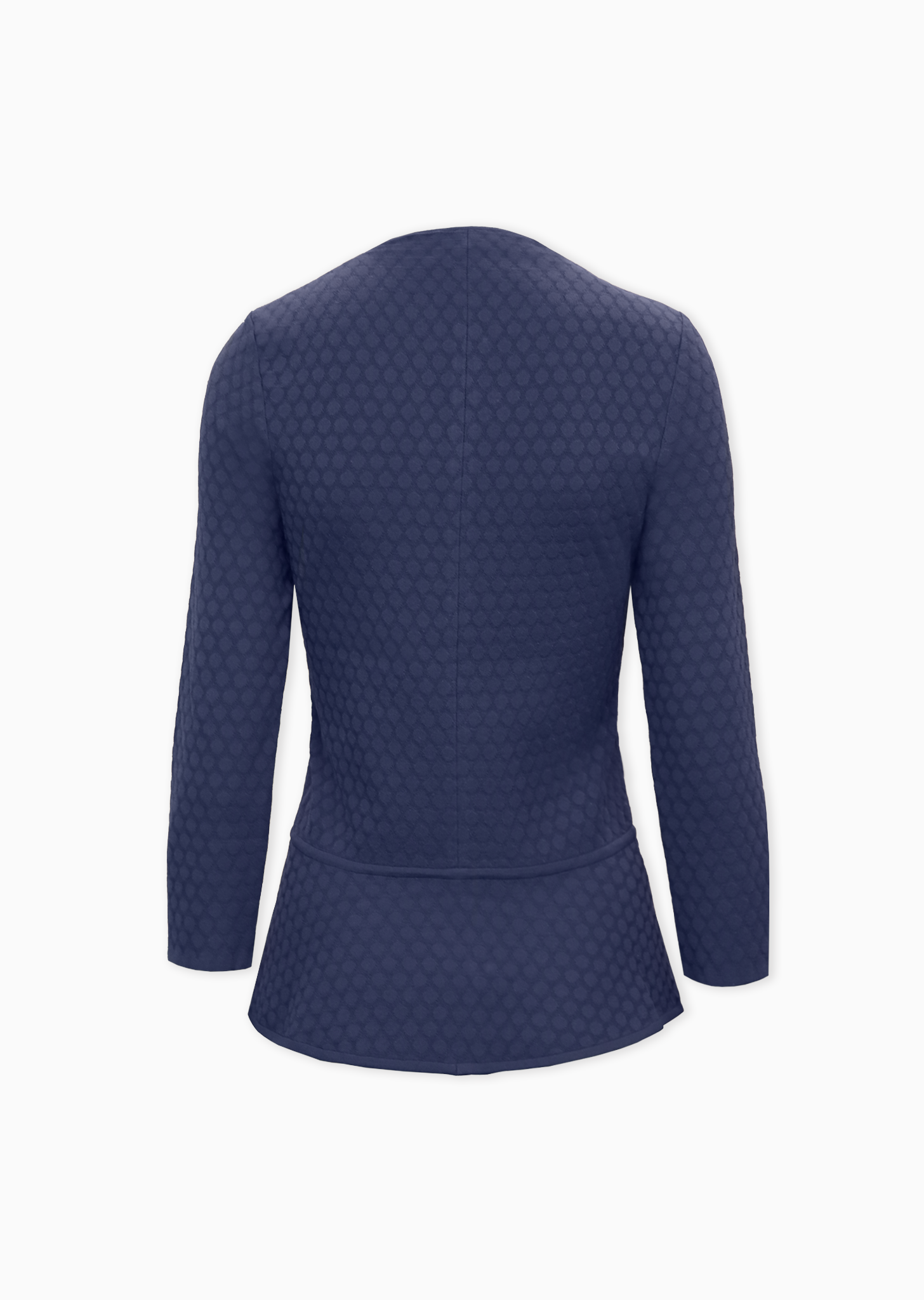 *PRE-ORDER* Lorin - Polka Dot Pique Knit Peplum Jacket