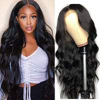 28 inch body wave lace front wig