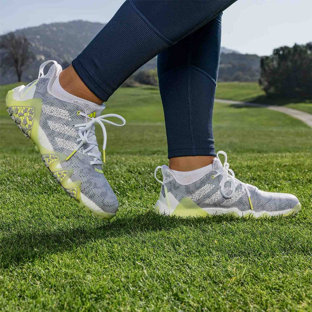 adidas Ladies Codechaos Spikeless Golf Shoes - Cloud White / Cloud Andrew Morris