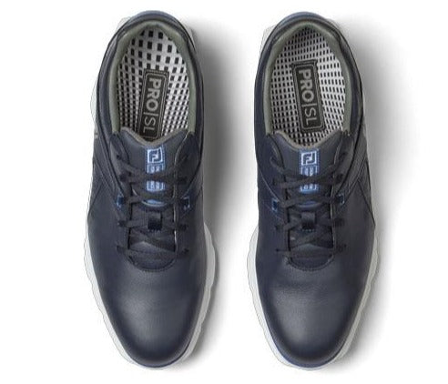 navy blue golf shoes