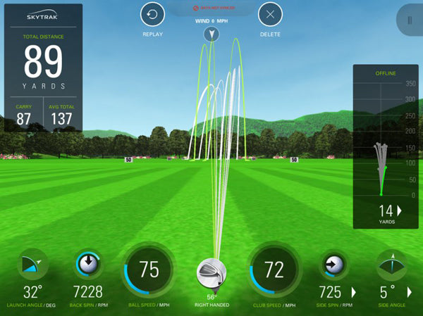 skytrak driving range