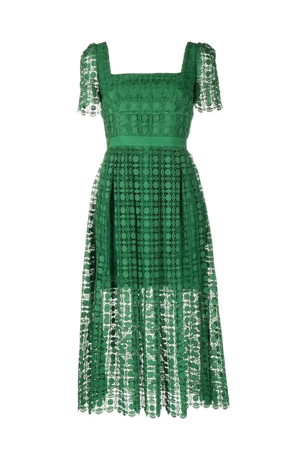 Petal lace midi dress, green – My o My Oy