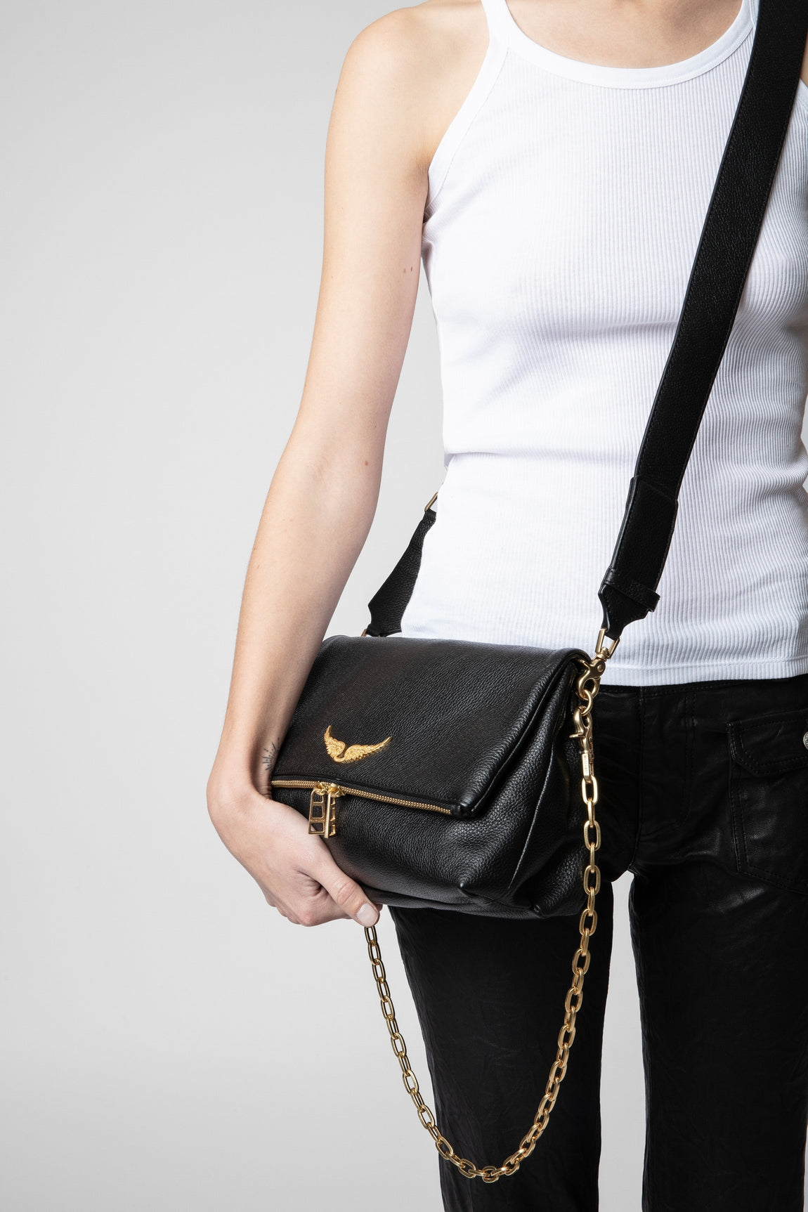 Bag Rock grained leather woman, Zadig & Voltaire