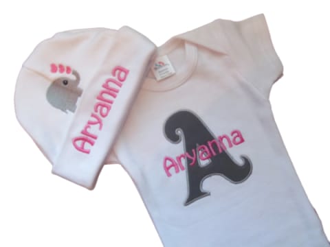 Personalized Elephant Newborn Clothing Set