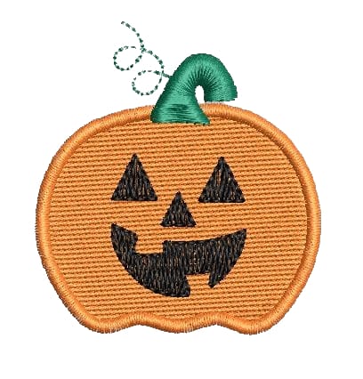 Jack-O-Lantern Embroidery Design