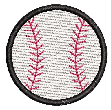 Baseball Embroidery Design