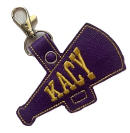 Personalized Megaphone Bag Tag