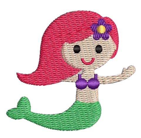 Mermaid Embroidery Design