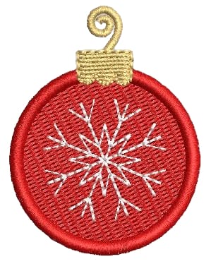 Christmas Ornament Embroidery Design