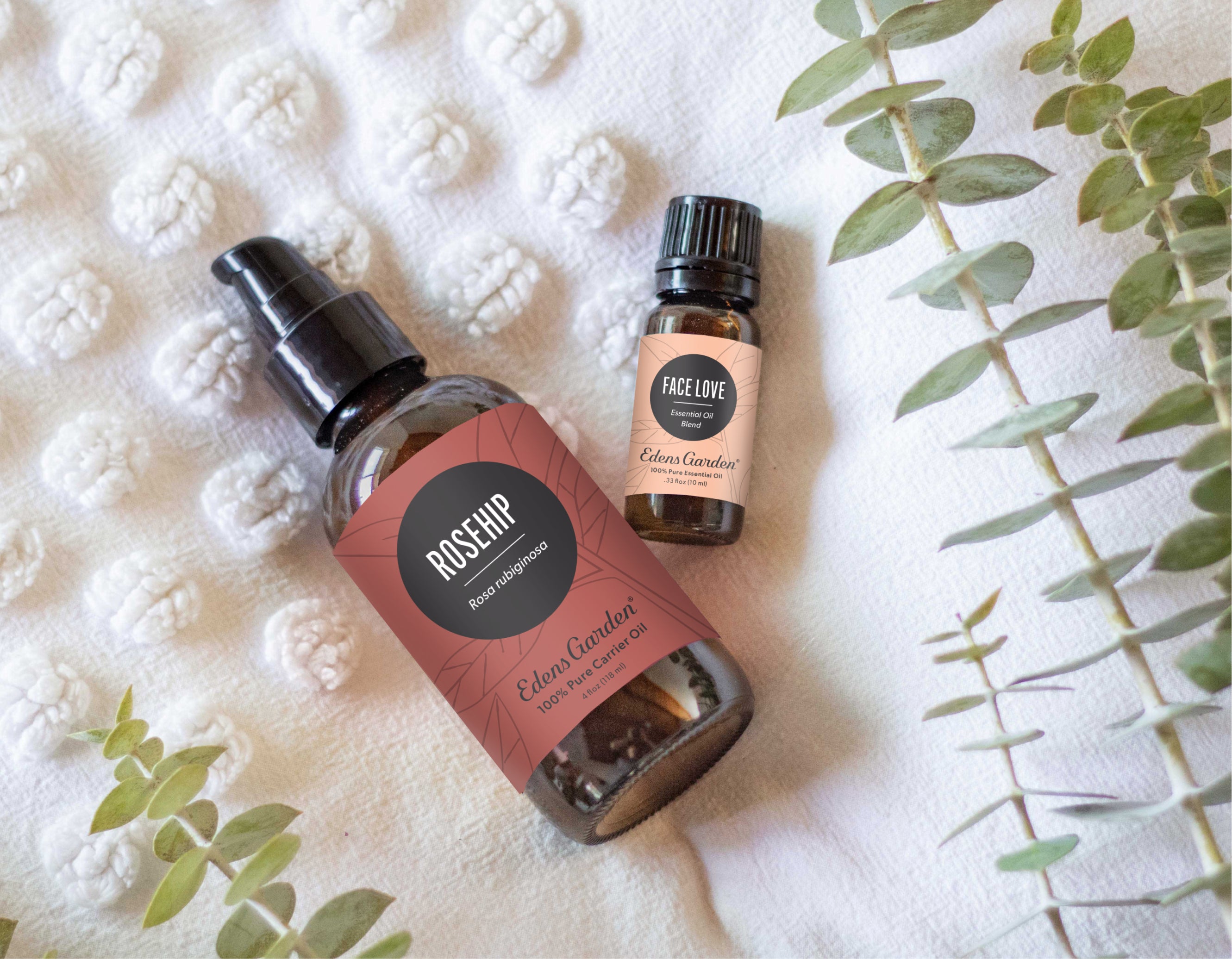 Rosehip carrier oil and Face Love essential oil blend