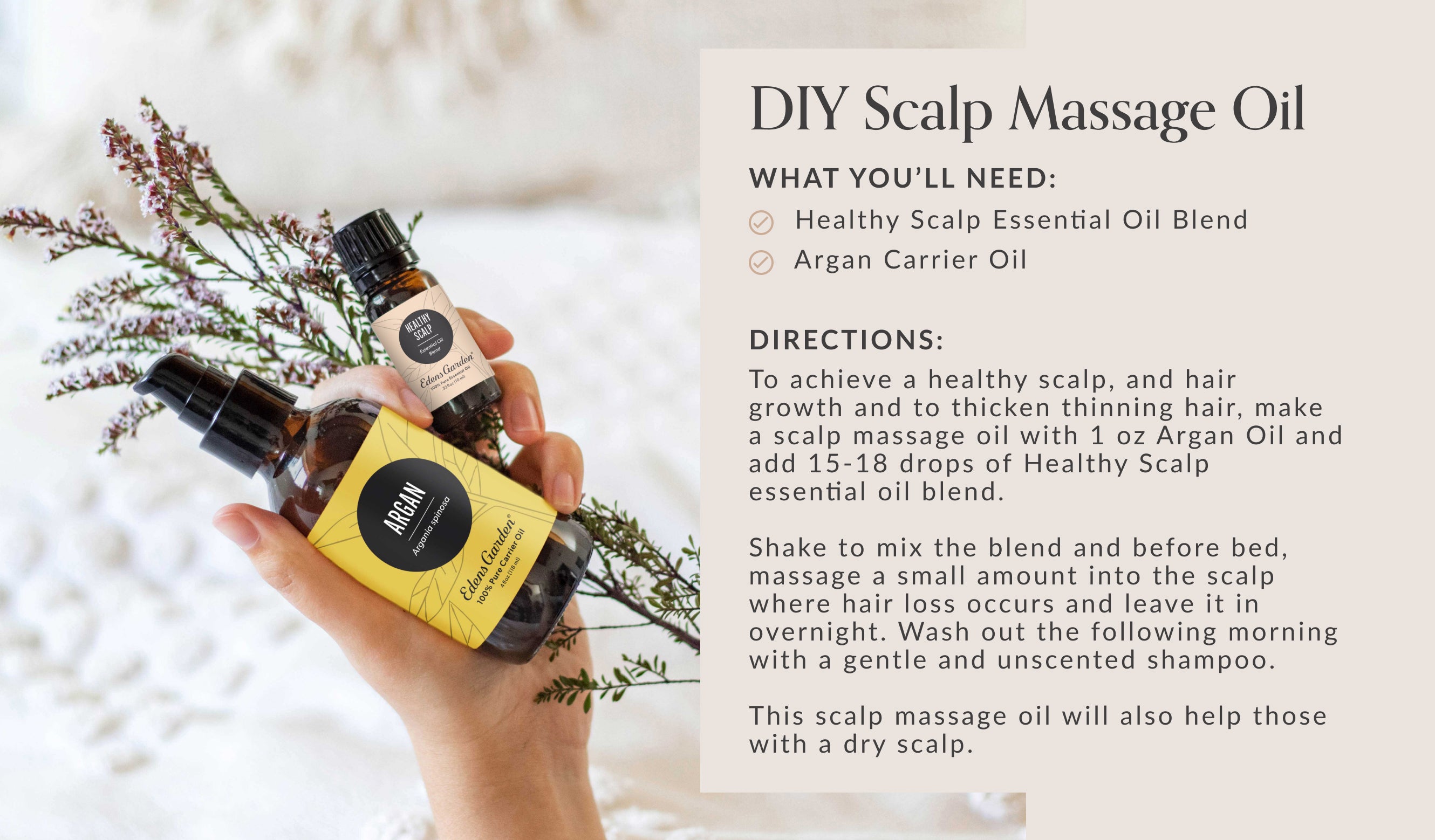 DIY Scalp Massage Oil